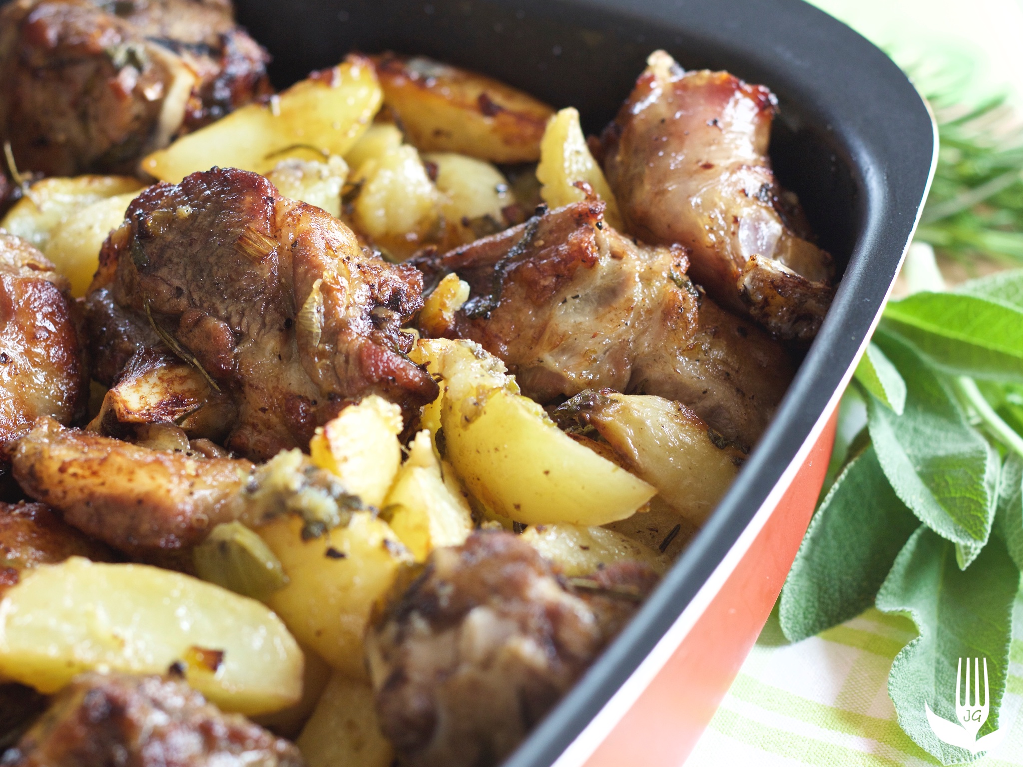Poitrine D'agneau Pomme De Terre Au Four