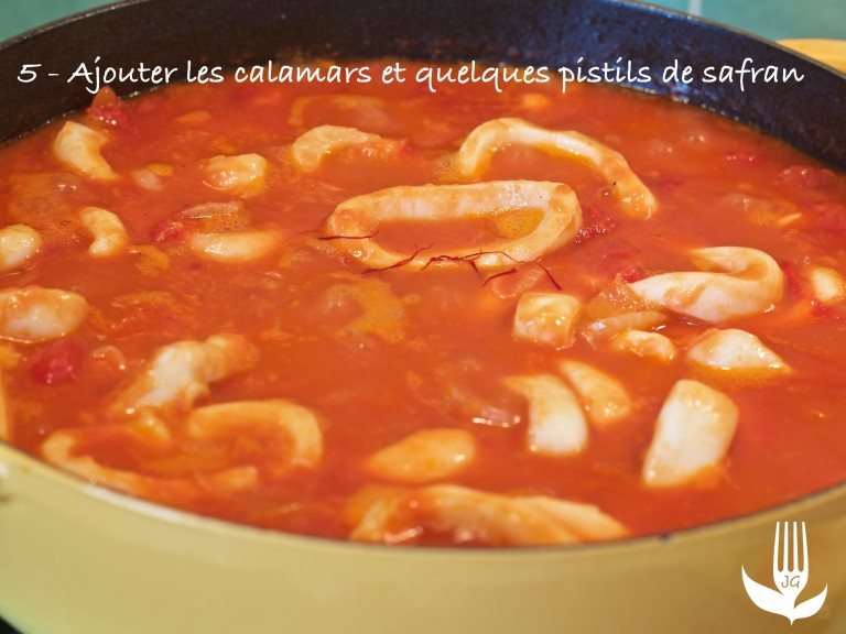 Mes Calamars à l'armoricaine - Jardin des gourmands